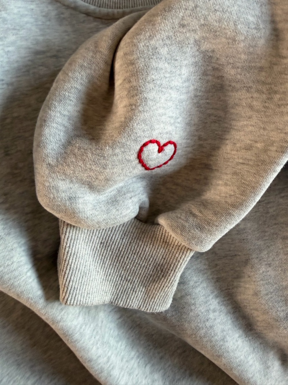 Women’s Crewneck Sweatshirt in Light Gray - Picture 6 of 6
